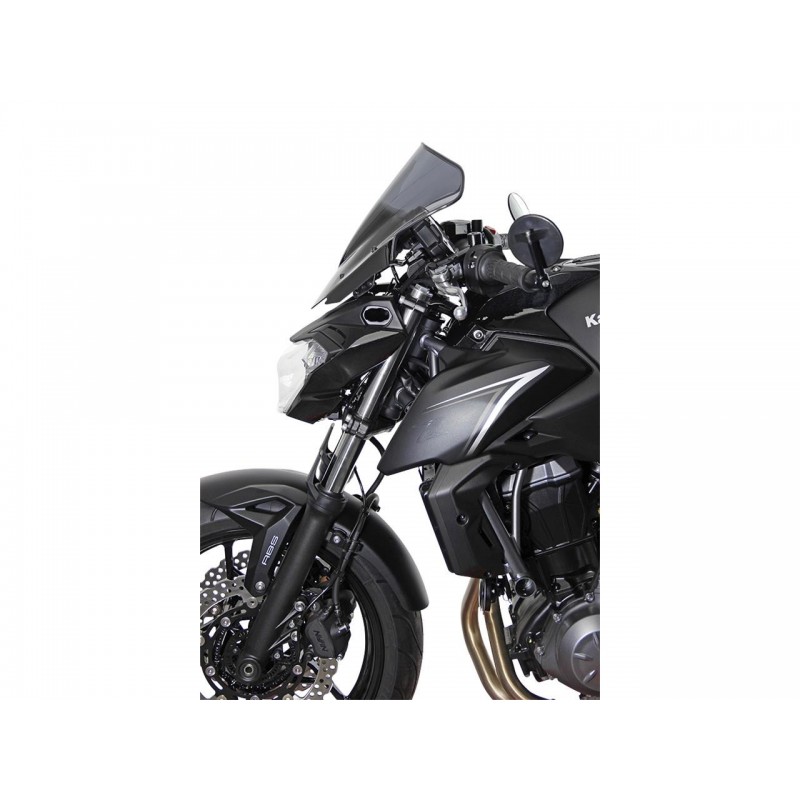 Bulle Moto En Polycarbonate Pour Kawasaki Z650 ER650K 2020-2024 - Look Sportif, Montage Facile - Modèle Noir Sport