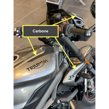 Kit déco carbone TRIUMPH 765 STREET TRIPLE RS 2020