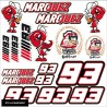 Planche autocollants A4 MARC MARQUEZ 0