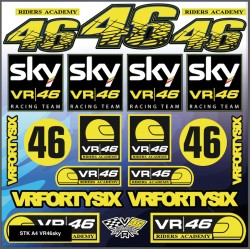 Planche autocollants A4 SKY VR46