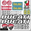 Planche autocollants A4 DUCATI