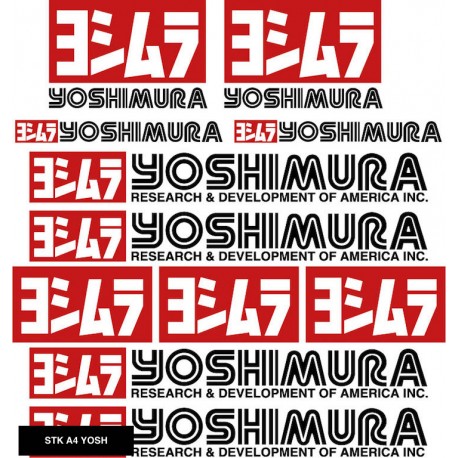 Planche autocollants A4 YOSHIMURA