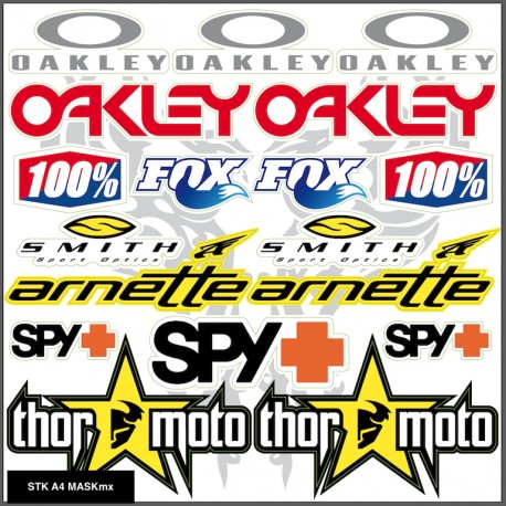 Planche autocollants A4 MX