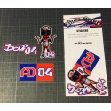 Lot de 6 autocollants Dovizioso