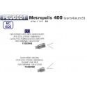 Raccord Collecteur d'Echappement racing ARROW PEUGEOT 400 METROPOLIS 2017-2021