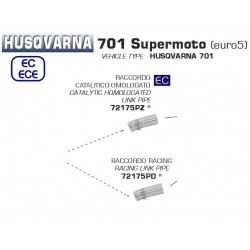 Raccord d'Echappement ARROW pour collecteur HUSQVARNA 701 SUPERMOTO 2021-2023