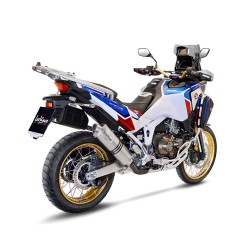 Echappement LEOVINCE LV ONE embout pipette HONDA CRF 1100 AFRICA TWIN 2020-2023