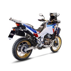 Echappement LEOVINCE LV ONE inox noir HONDA CRF 1100 AFRICA TWIN 2020-2024