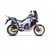 Echappement LEOVINCE LV ONE inox noir HONDA CRF 1100 AFRICA TWIN 2020-2021 1