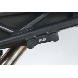 Caches orifices repose-pieds arrière R&G RACING noir Triumph Daytona 675 2006-2012