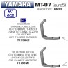Collecteur d'Echappement ARROW YAMAHA MT-07 EURO 5 0