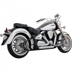 Echappement VANCE & HINES STAGGERED SHORTSHOTS YAMAHA XV 1600 WILD STAR 1999-2004 XV 1700 ROAD STAR 2005-2007