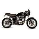 Echappement B&C british custom PREDATOR PRO court TRIUMPH 865 THRUXTON 2004-2015