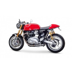 Echappement B&C british custom DRAG PIPES PERFORMANCE TRIUMPH THRUXTON 1200 R 2016-2021