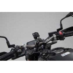 Support GPS universel avec T-Lock. Incl. bras 2". Pour guidon / fixation rétroviseur