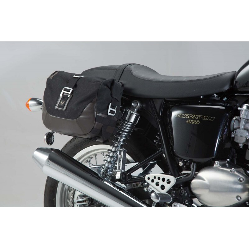 Legend Gear sacoche latérale moto vintage TRIUMPH 865 BONNEVILLE 900  THRUXTON bagagerie moto sw motech chez equip'moto