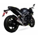 Echappement SCORPION RED POWER SERKET position basse TRIUMPH 1050 SPEED TRIPLE 2018-2020