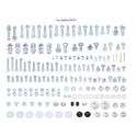Kits visserie pro Pack Honda CR125 CR250 CRF250L CRF250R CRF450R CRF450X CRF450RX CR500