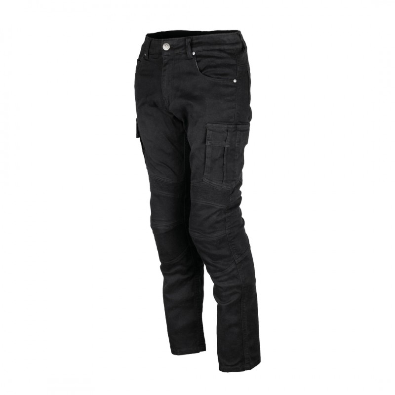 Pantalon moto pour homme LIZARD CARGO en textile avec protections amovibles