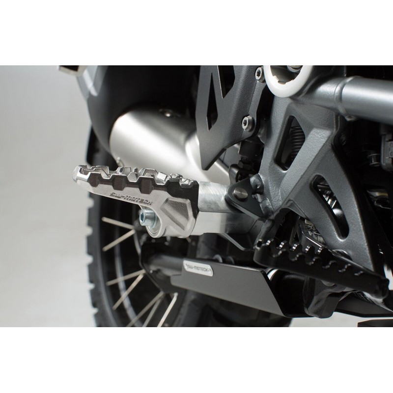 Repose-pieds Larges Pour Honda Africa Twin XRV 750/650 – Aluminium CNC Antidérapant Noir – Tout-terrain