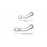 Sélecteur de vitesse réglable SW MOTECH BMW G310R KAWASAKI Z800 Z900 Z900RS Z1000 Z1000SX 4