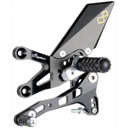 Commandes reculées fixes LIGHTECH sélection inversée APRILIA RSV4 2019-2024 TUONO V4 2018-2021