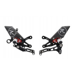 Commandes reculées réglables / repliables LIGHTECH sélection inversée APRILIA RSV4 2019-2024 TUONO V4 2018-2024