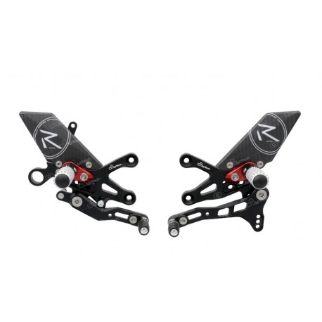 Commandes reculées racing réglables / repliables LIGHTECH sélection inversée APRILIA RSV4 2019-2020