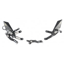 Commandes reculées réglables / repliables LIGHTECH sélection standard ou inversée BMW S1000RR M1000RR 2019-2022