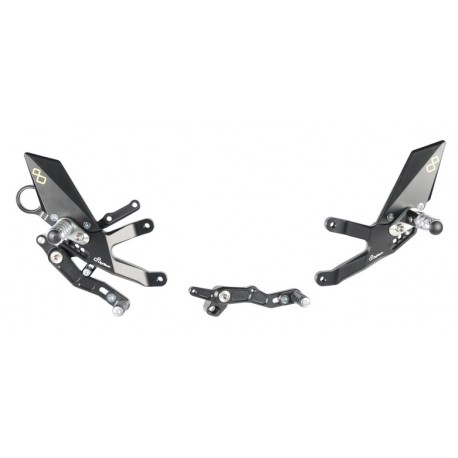 Commandes reculées réglables / repliables LIGHTECH sélection standard ou inversée BMW S1000RR 2019-2021