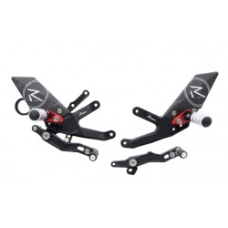 Commandes reculées réglables / repliables LIGHTECH sélection standard ou inversée BMW S1000RR M1000RR 2019-2023