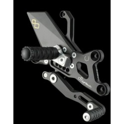 Commandes reculées réglables / repliables LIGHTECH sélection standard ou inversée HONDA CBR 1000 RR 2008-2019