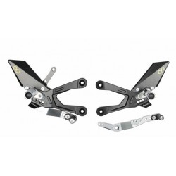 Commandes reculées fixes LIGHTECH sélection standard et inversée HONDA CBR 1000 RR 2020-2023