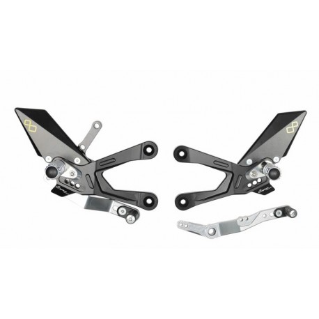 Commandes reculées fixes LIGHTECH sélection standard et inversée HONDA CBR 1000 RR 2020-2021 Commandes reculées fixes LIGHTECH sélection standard et inversée HONDA CBR 1000 RR 2020-2021