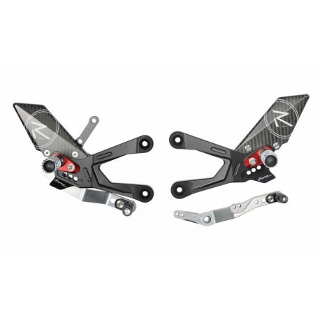 Commandes reculées racing réglables / repliables et inversée HONDA CBR 1000 RR 2020-2021 Commandes reculées racing réglables / repliables et inversée HONDA CBR 1000 RR 2020-2021