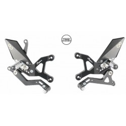 Commandes reculées fixes LIGHTECH sélection inversée KAWASAKI ZX6R 2005-2021