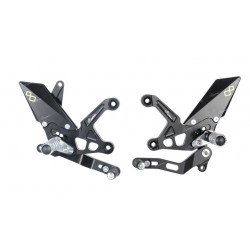 Commandes reculées fixes LIGHTECH sélection standard et inversée KAWASAKI Z900 2017-2024