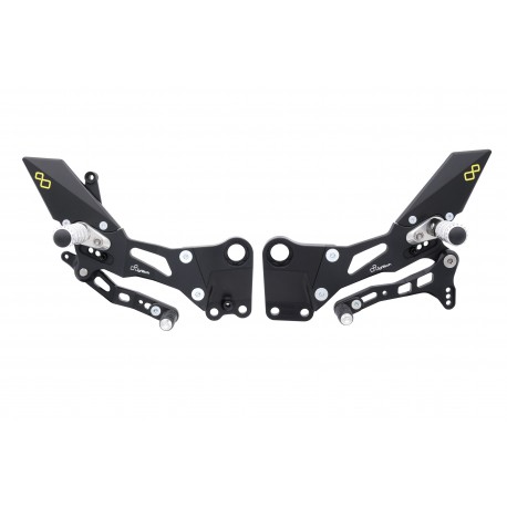 Commandes reculées fixes LIGHTECH sélection standard KTM RC125 RC200 RC390 2017-2020