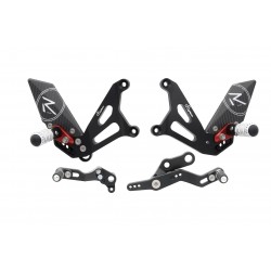 Commandes reculées racing réglables / repliables LIGHTECH sélection standard et inversée MV AGUSTA BRUTALE / DRAGSTER 2011-2019