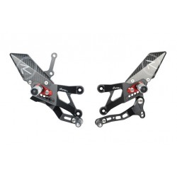 Commandes reculées racing réglables / repliables LIGHTECH sélection standard YAMAHA YZF-R3 2015-2022
