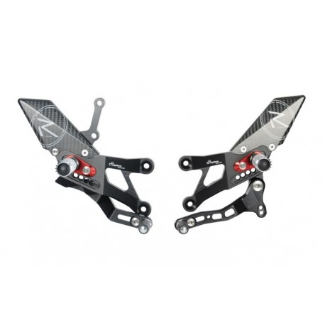 Commandes reculées racing réglables / repliables LIGHTECH sélection standard YAMAHA YZF-R3 2015-2021