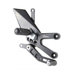 Commandes reculées réglables/repliables LIGHTECH sélection standard et inversée YAMAHA YZF-R6 2017-2021