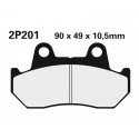 Plaquettes de frein route semi-métallique NISSIN 2P-201NS