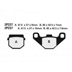 Plaquettes de frein NISSIN Off-Road semi-métallique 2P-237GS