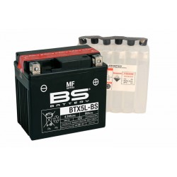 Batterie moto BS BATTERY Haute-performance 12 Volts Sans entretien YTX5L-BS BTX5L