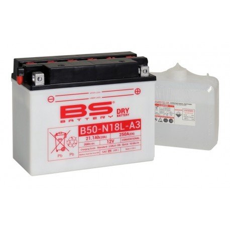 Batterie moto BS BATTERY Haute-performance 12 Volts Y50N18L-A3