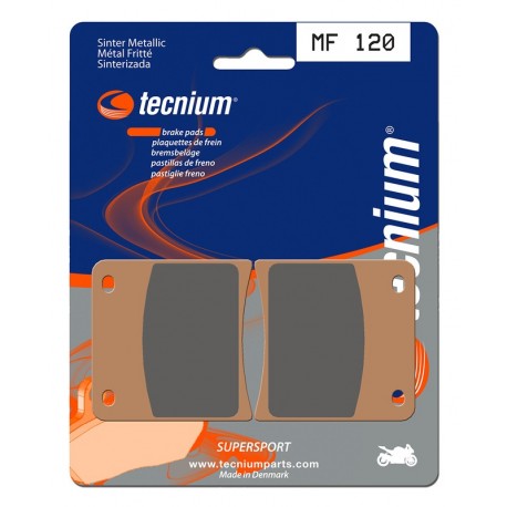 Plaquettes de frein moto TECNIUM Performance métal fritté MF120