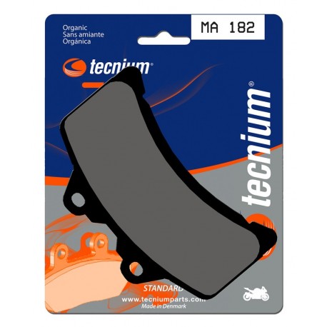 Plaquettes de frein moto TECNIUM route organique MA182