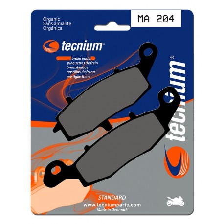 Plaquettes de frein route organique TECNIUM MA204