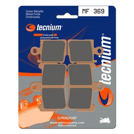 Plaquettes de frein Performance métal fritté TECNIUM MF369